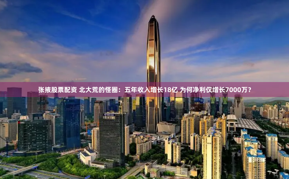 张掖股票配资 北大荒的怪圈：五年收入增长18亿 为何净利仅增长7000万？